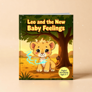 Leo and the New Baby Feelings Story – Gentle 20-Page Sibling Emotion Book for Kids