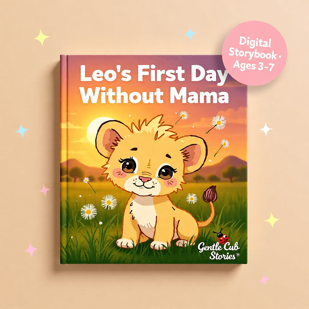Leo’s First Day Without Mama Story – Gentle 20-Page Separation Anxiety Book for Kids
