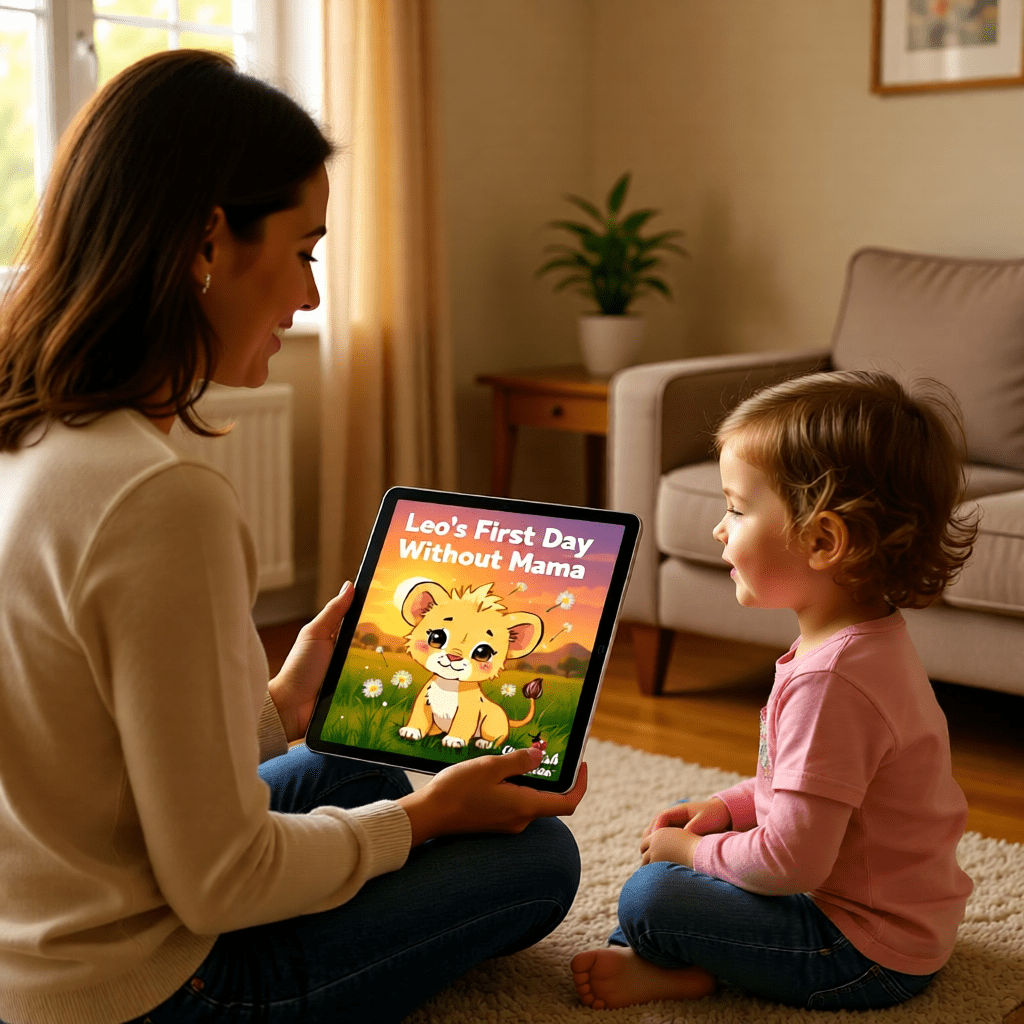 Leo’s First Day Without Mama Story – Gentle 20-Page Separation Anxiety Book for Kids - Image 2