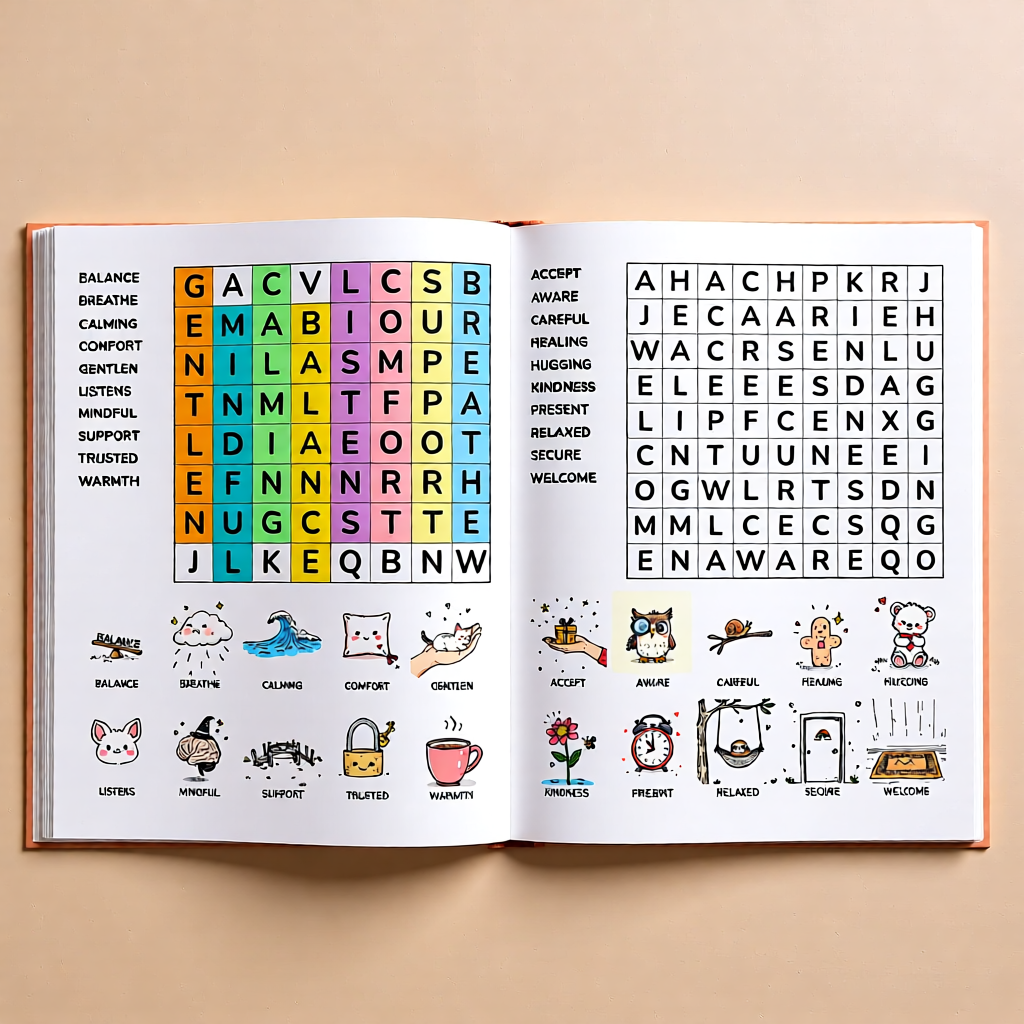 Leo’s Gentle Words — Calm Word Search Book for Kids (Ages 4–7) - Image 2