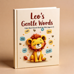 Leo’s Gentle Words — Calm Word Search Book for Kids (Ages 4–7)